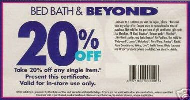 Bed Bath and Beyond Printable Coupons March 2015