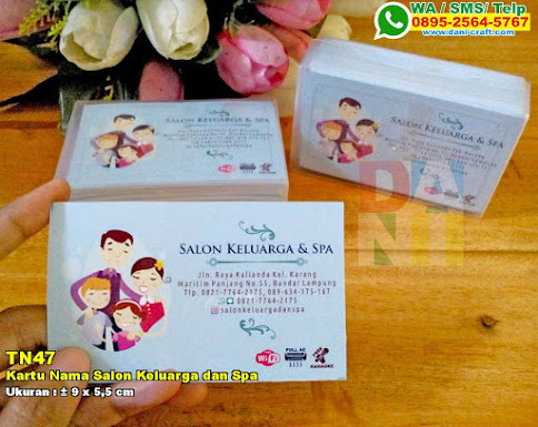 Kartu Nama Salon Keluarga Dan Spa