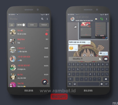 Tema Xiaomi Tembus Aplikasi DarkLuffy Theme MIUI 8