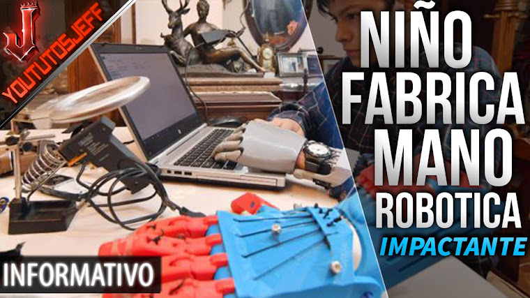 Niño boliviano que se fabricó una mano robótica