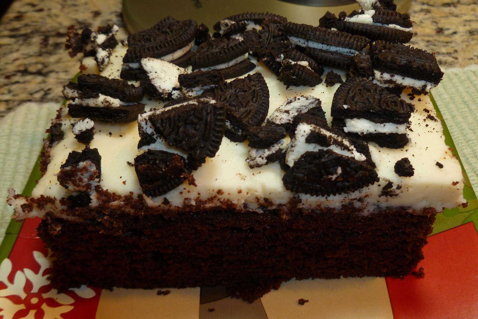 The Pastry Chef's Baking OreoTopped Chocolate Fudge Cake