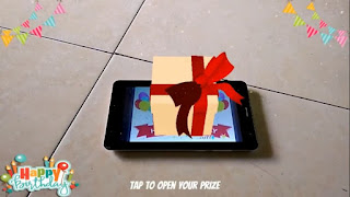 Augmented Reality Birthday Gift Card