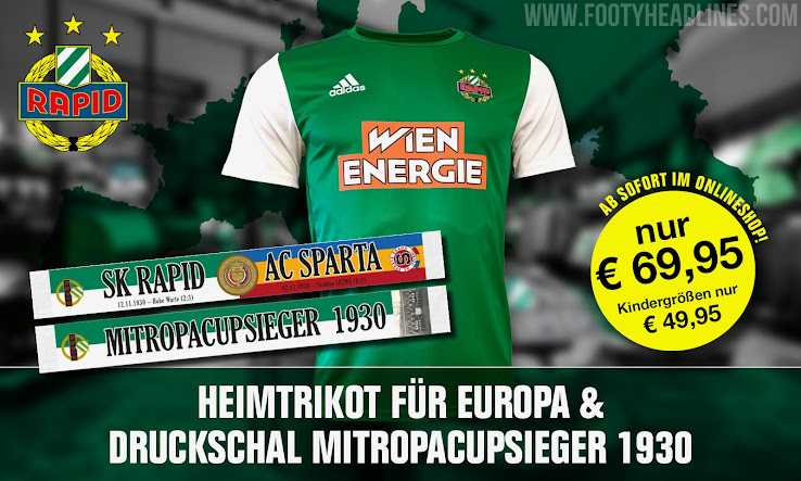 Rapid Wien 20 21 Europa League Home Kit Released Footy Headlines