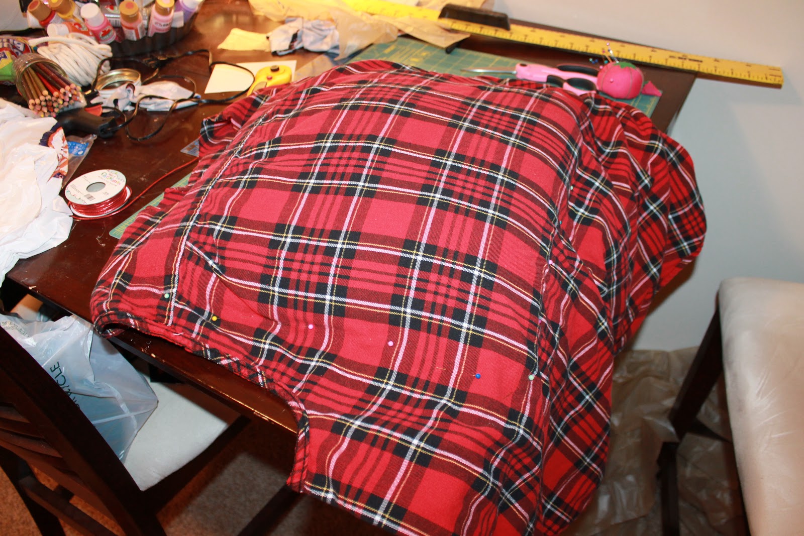 Lyndi's Projects Flannel Shirt Plaid Pillow Covers