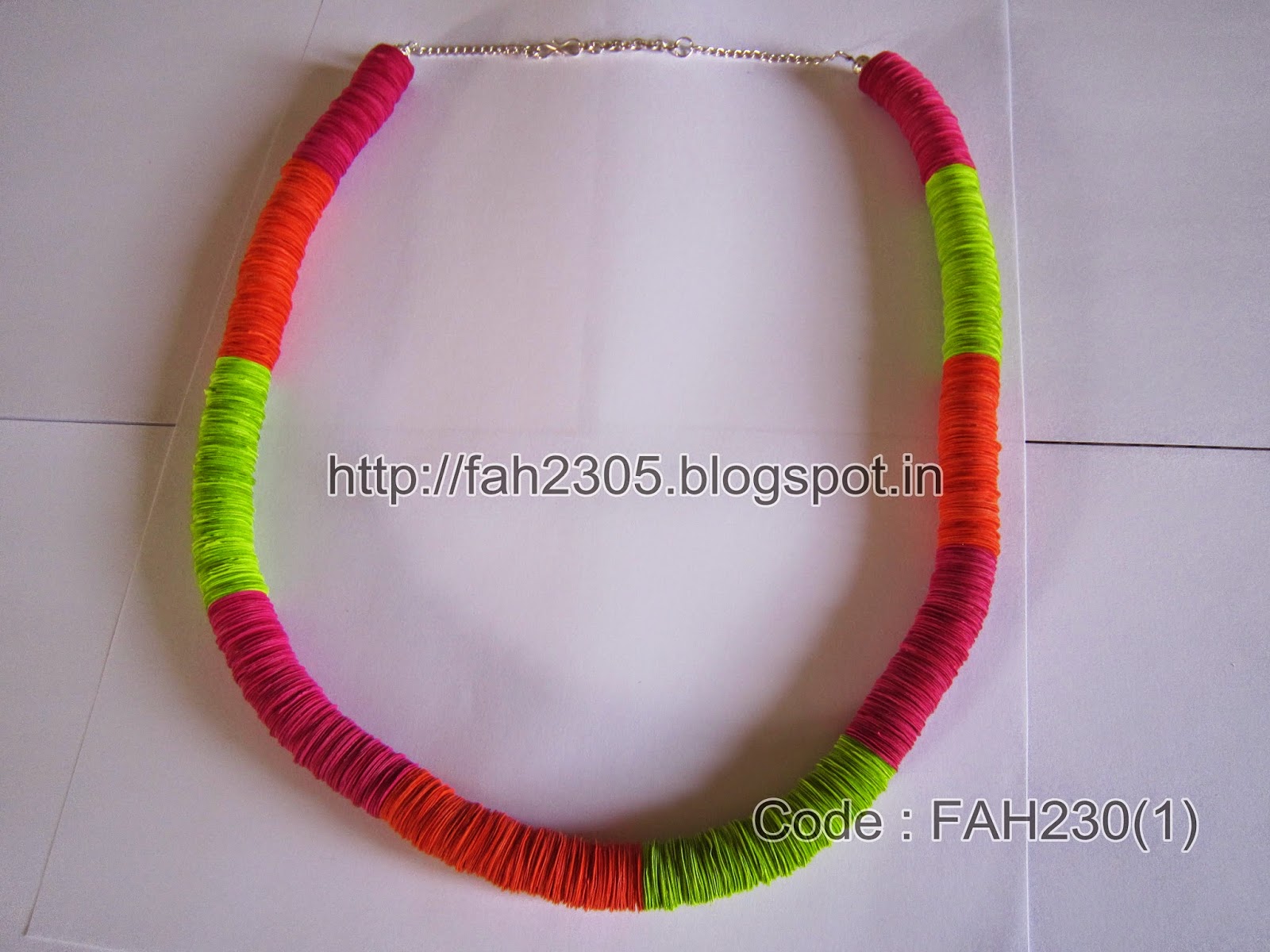 Fah Creations Paper Punch Necklace and Earrings