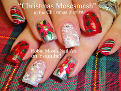 christmas nail nails xmas easy holiday designs tutorials beginners flower poinsettia flowers diy tree short robin moses snowflakes snowflake google