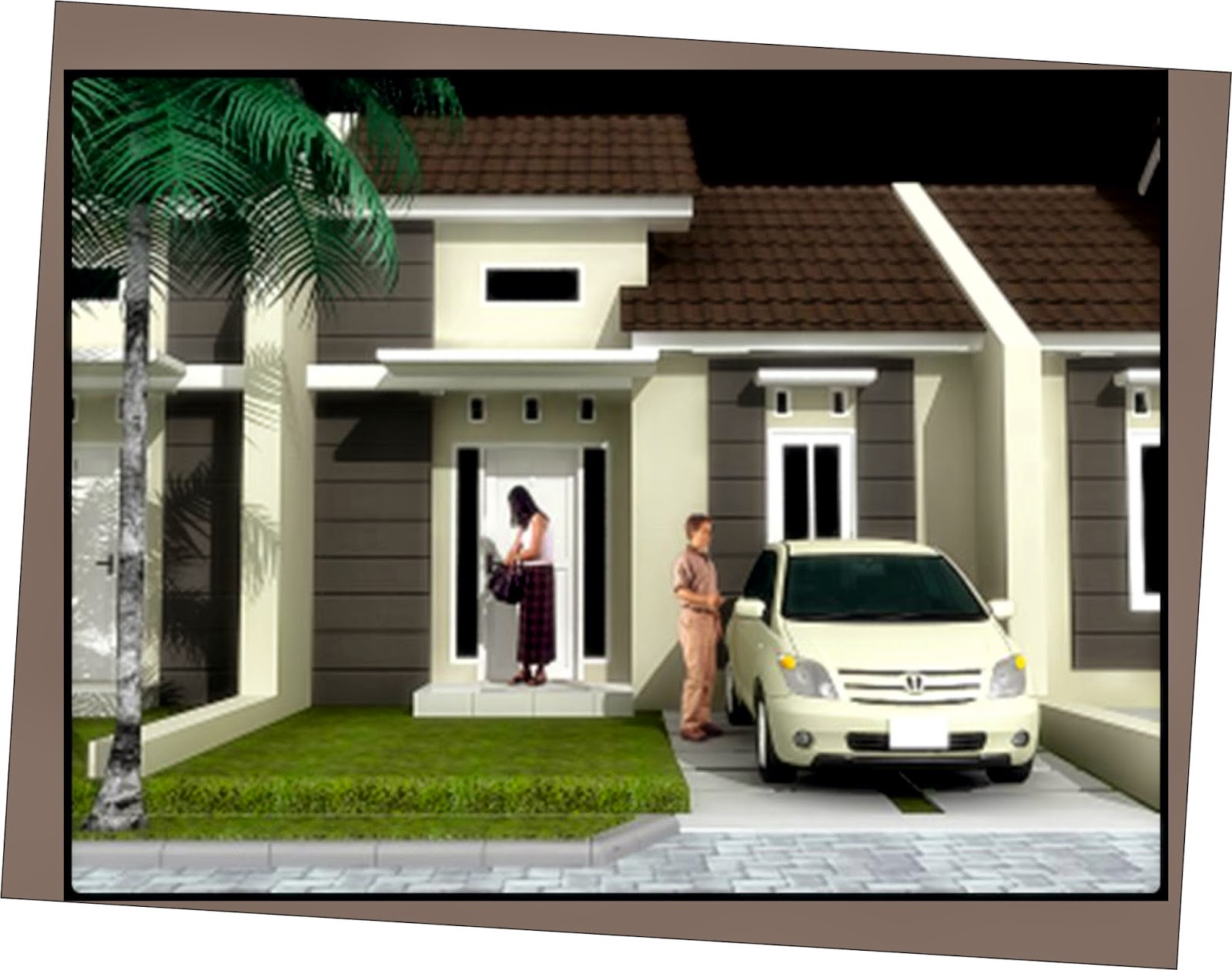 Bentuk rumah minimalis modern type 36 dan type 45