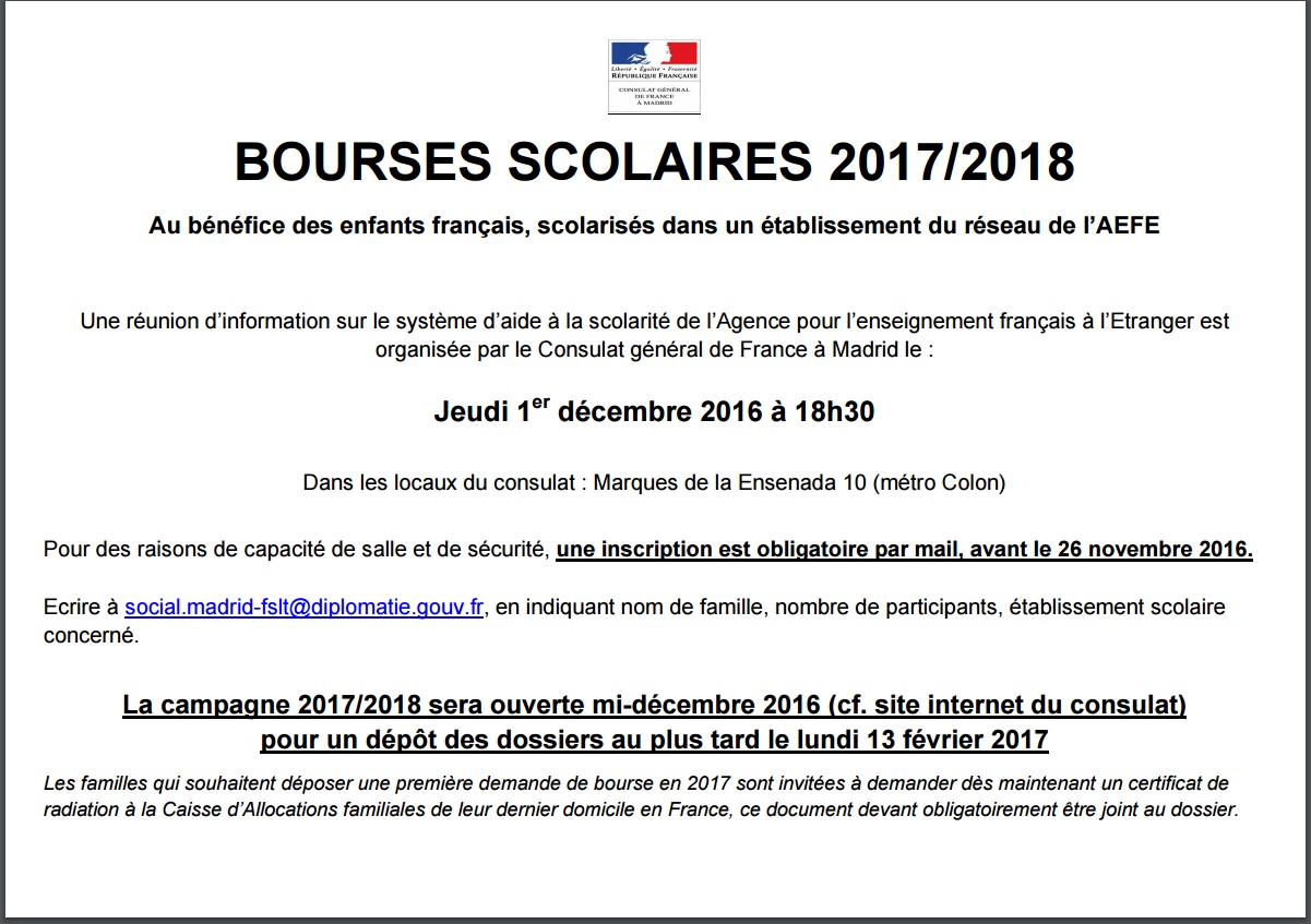 comment obtenir les bourses scolaires