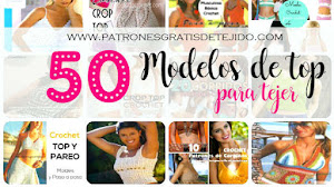 50 patrones y tutoriales de top tejidos / Colección
