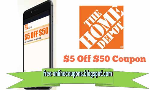 Home depot coupon 2018