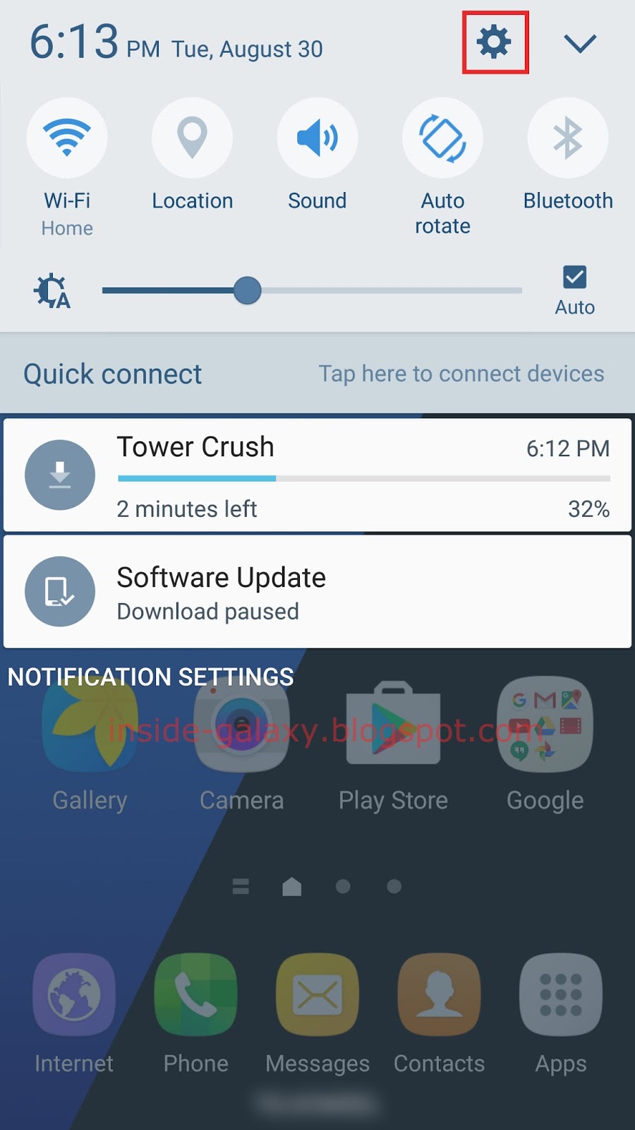 Android Lollipop : How to turn on or turn off Vibrate while ringing on  Samsung Galaxy S6 - YouTube