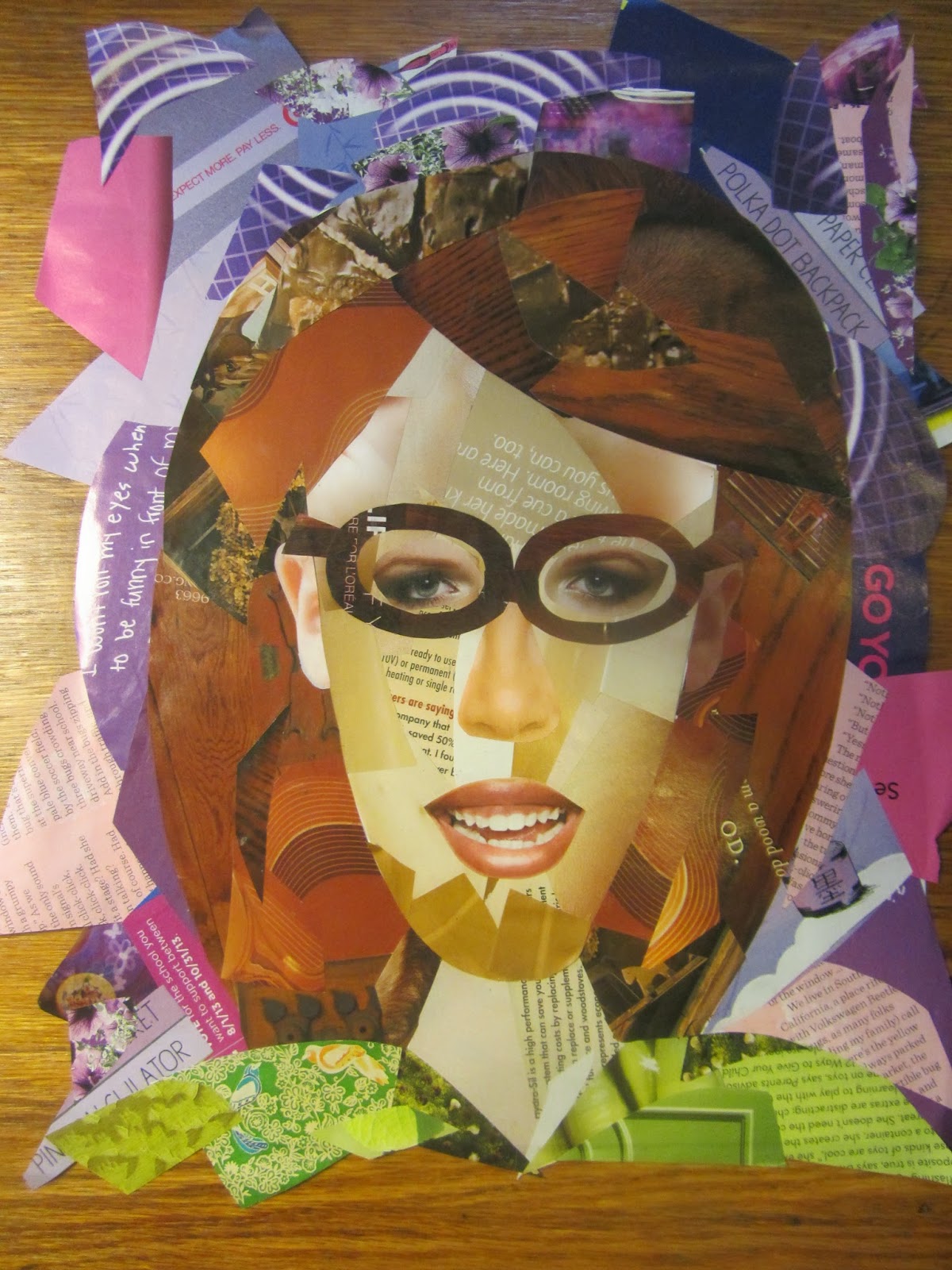 The Unlikely Homeschool Abstract SelfPortrait Art Tutorial