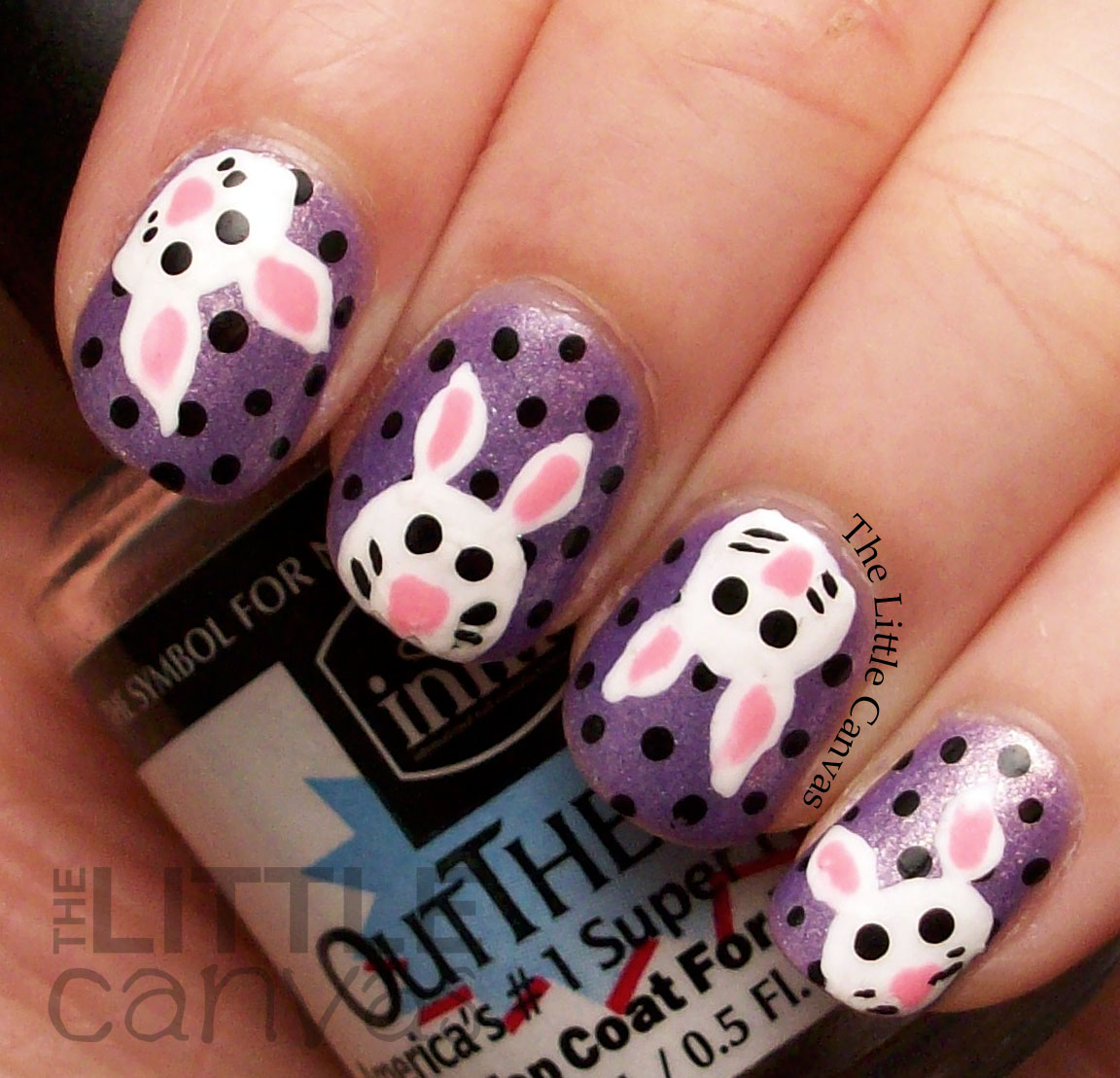 Easter Bunny Nail Art! The Little Canvas