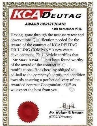 Kca Deutag Id Card