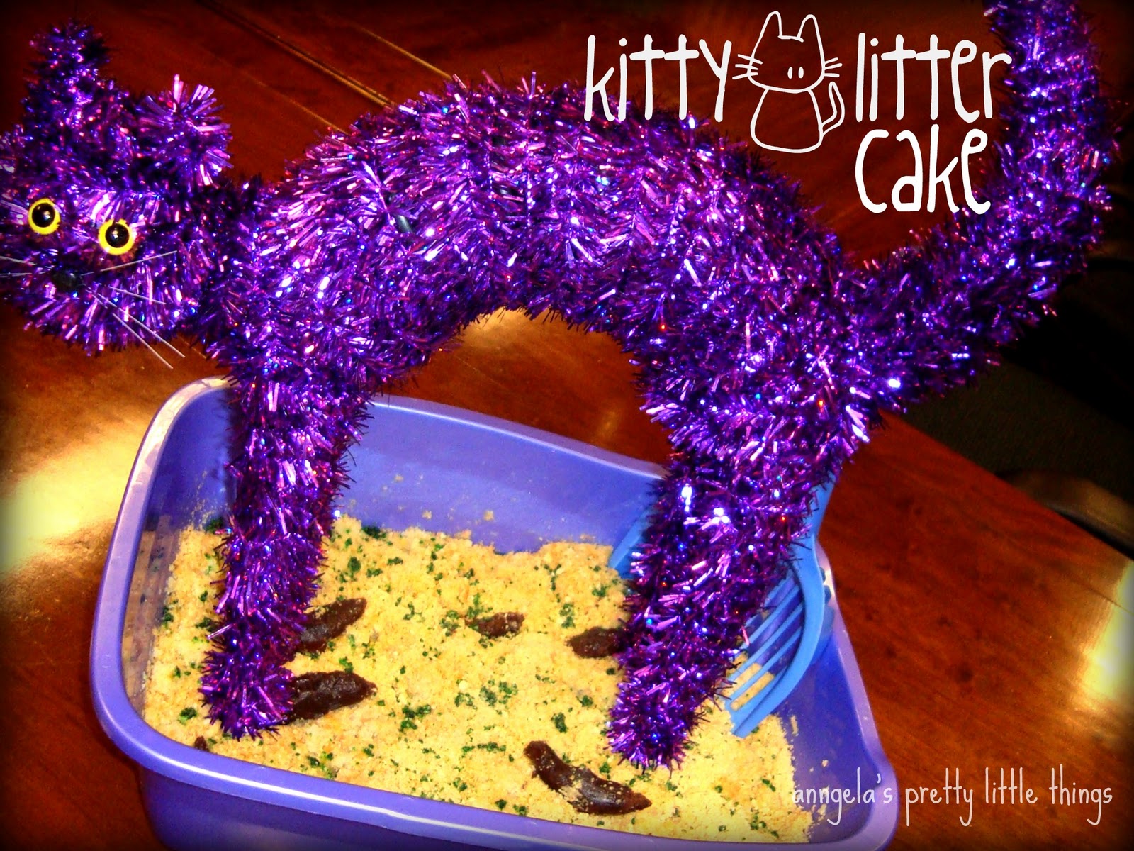 Anngela's Pretty Little Things Kitty Litter Cake {Recipe}