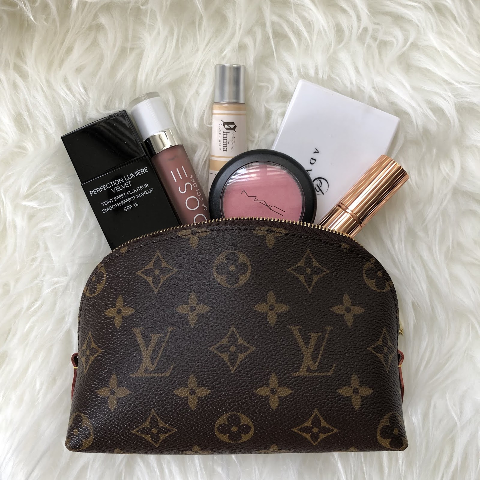 LOUIS VUITTON COSMETIC POUCH REVIEW, WHAT FITS INSIDE