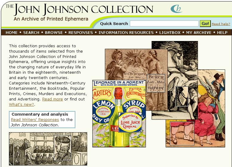 John Johnson Collection's Ephemera Resources blog September 2011