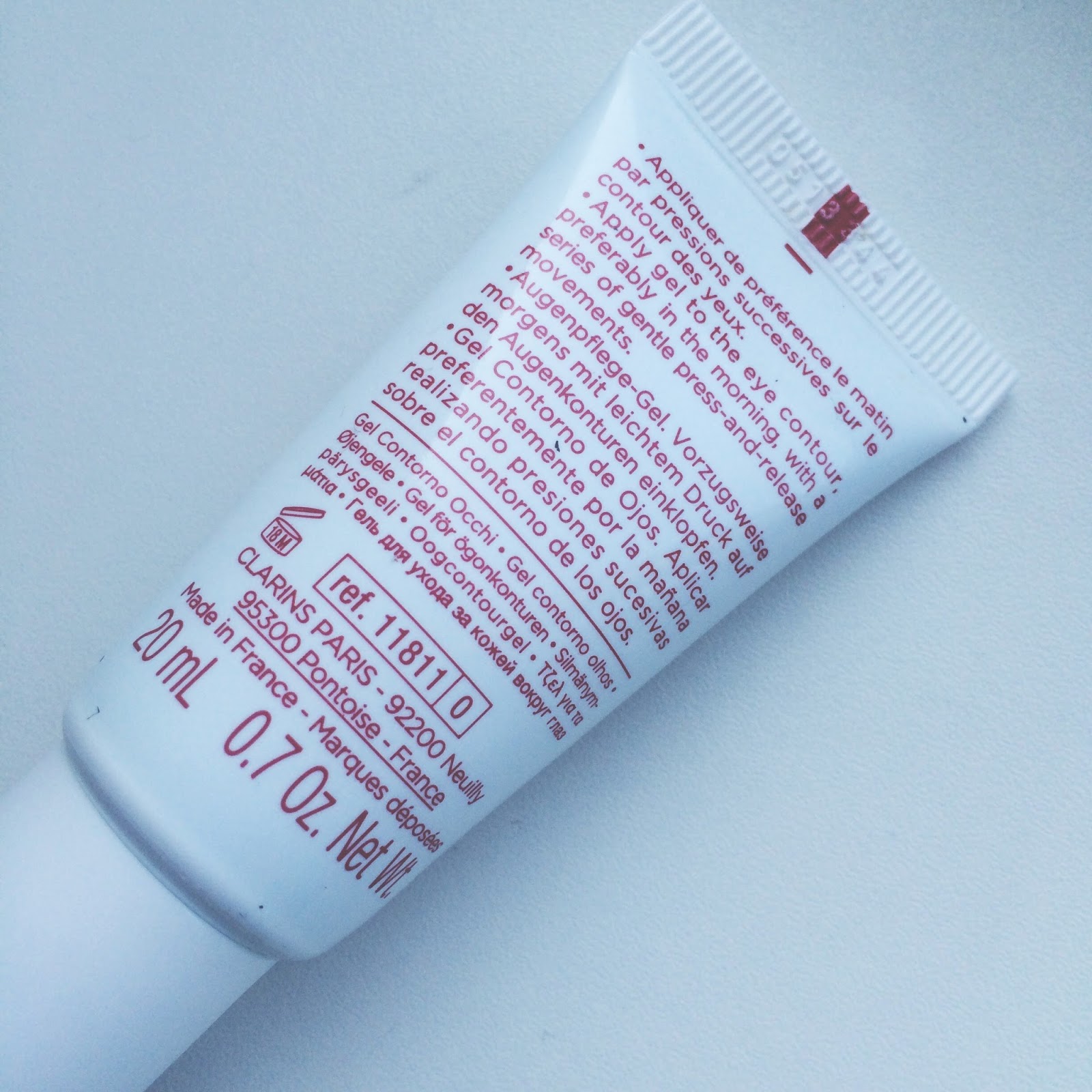 clarins eye contour gel ingredients