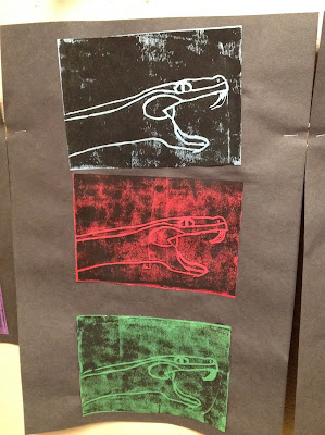 Fourth Grade Animal Printmaking Art Lesson Fourth Grade Animal Printmaking Art Lesson