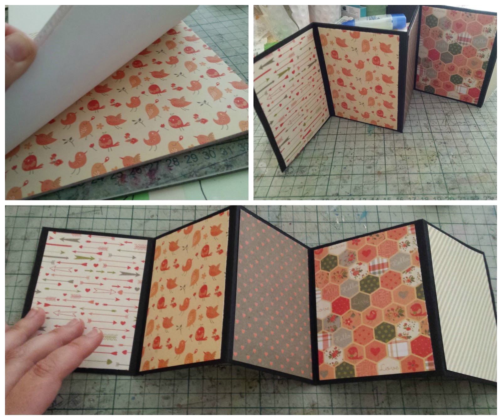 Scraps con amor Mini álbum Acordeón con bolsillos de Craftingeek*