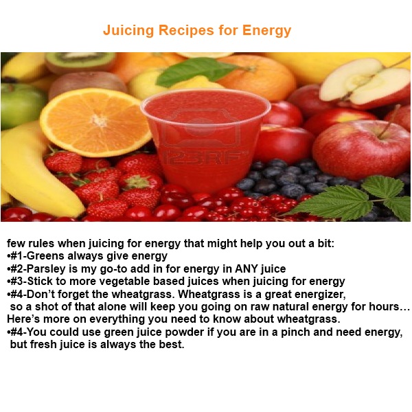 Juicing Recipes for Energy Fitness Universe