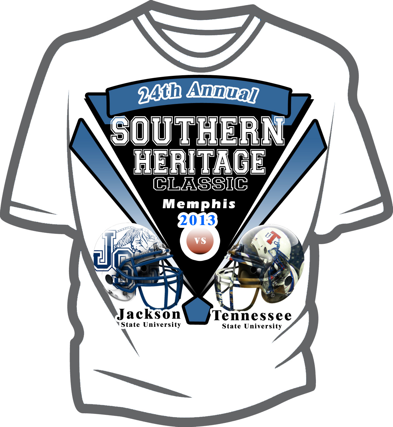 Black College Football T-Shirts : Southern Heritage Classic Memphis ...