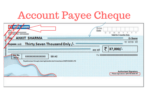 ACCOUNT PAYEE CHEQUE 