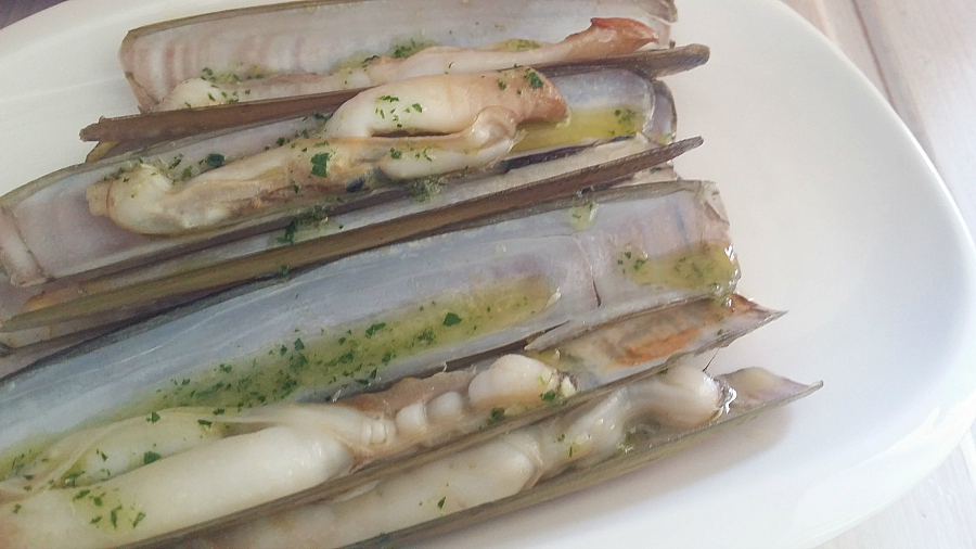 navajas a la plancha