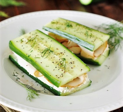 Low-Carb Smoked Turkey & Cucumber Low-Carb Smoked Turkey & Cucumber