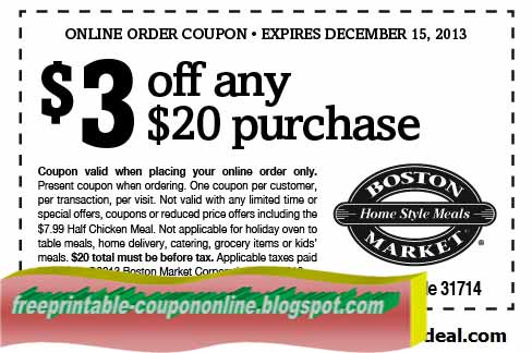 Boston store coupons 2018