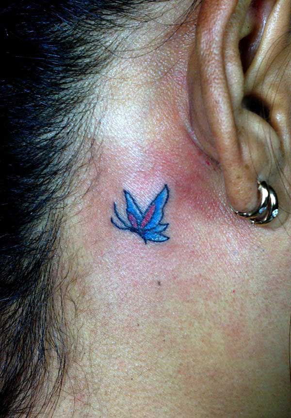 butterfly tattoo ear back butterfly tattoo ear back