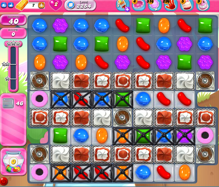 Candy Crush Saga level 2254 Candy Crush Saga level 2254