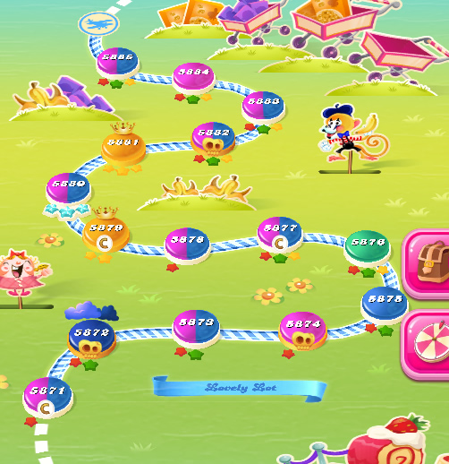 Candy Crush Saga level 5871-5885 Candy Crush Saga level 5871-5885