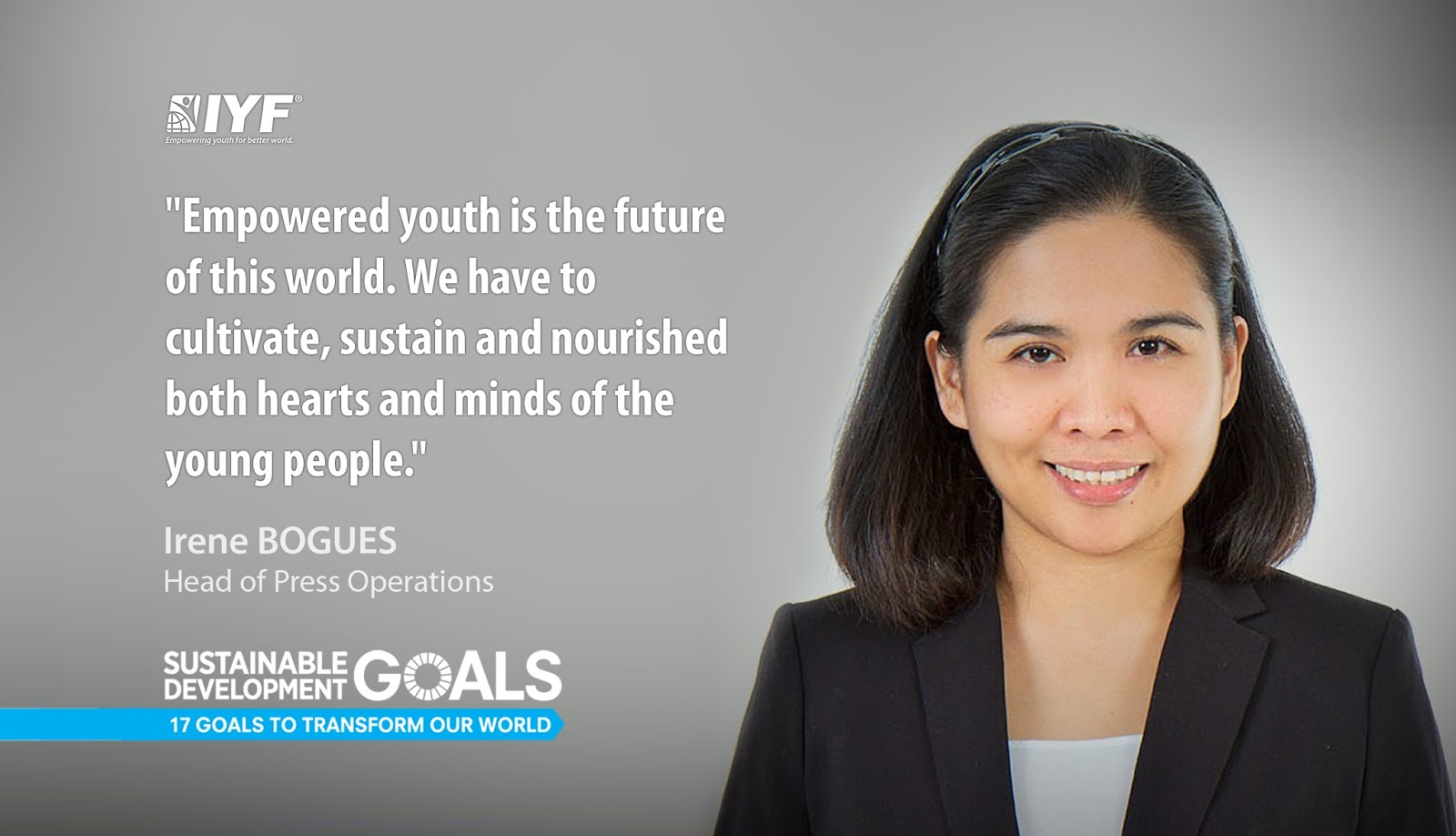 Irene BOGUES, Head of Press Operations Irene BOGUES, Head of Press Operations