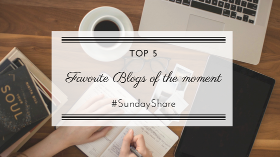 Top 5 Blogs of the moment | Sunday Share. Find out who are my favorite TOP 5 blogs of the moment and why. Porty's Diary.