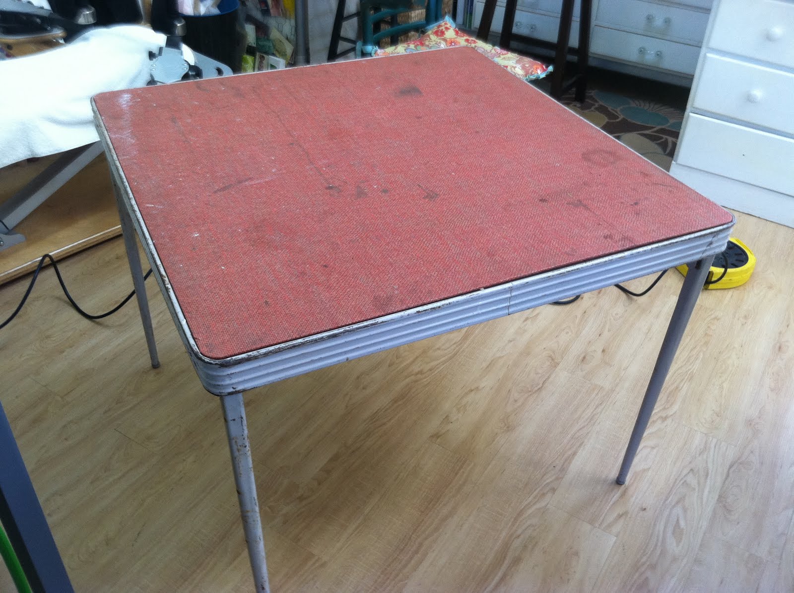 Karin Grow Before and AfterUgly Card Table