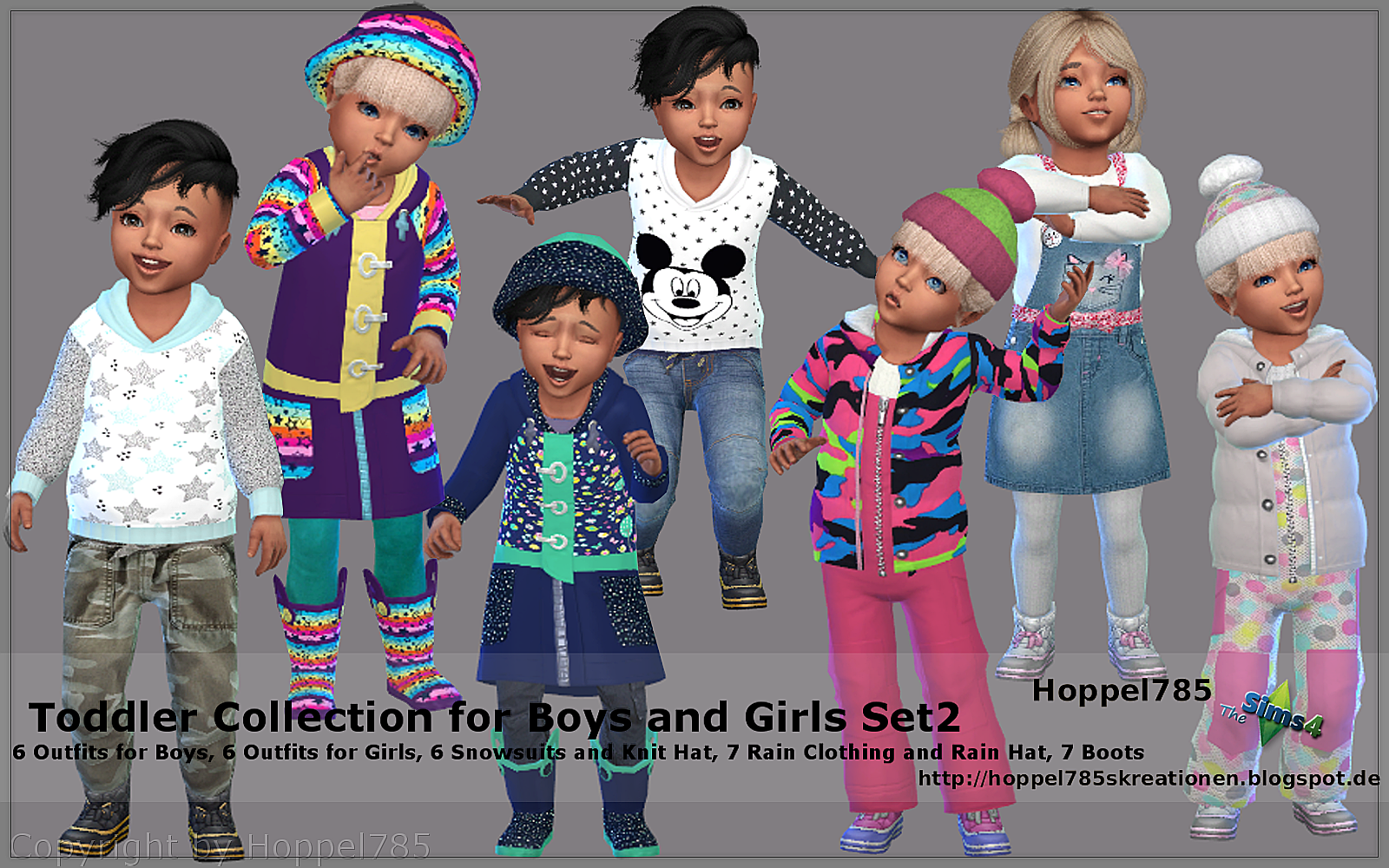 Hoppel785`s Kreationen Sims 4 Toddler Collection For Boys And Girls