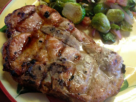 From Pasta to Paleo: Pork Chops with Bacon Balsamic Brussels Sprouts