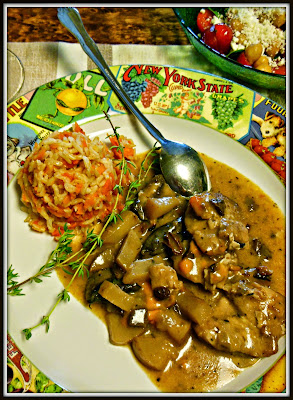 Rustic Chicken Medallions, with sipping gravy! Serve Rustic Chicken Medallions with a spoon, to sip the delicious gravy!