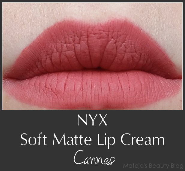 Nyx Soft Matte Lip Cream Smlc 19 Cannes NYX Soft Matte Lip Cream Cannes - Mateja's Beauty Blog