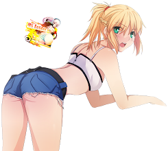 Red Saber (Mordred) Render