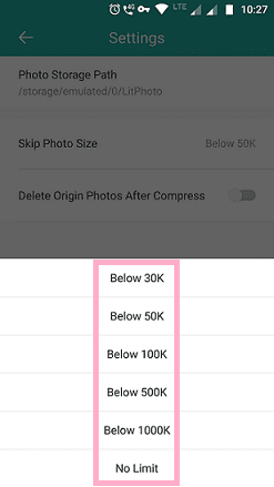 skip certain image sizes