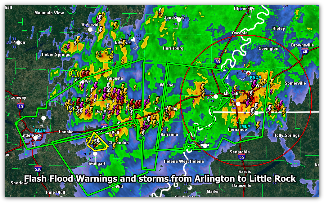 updated arlington now under flash flood and severe ...
