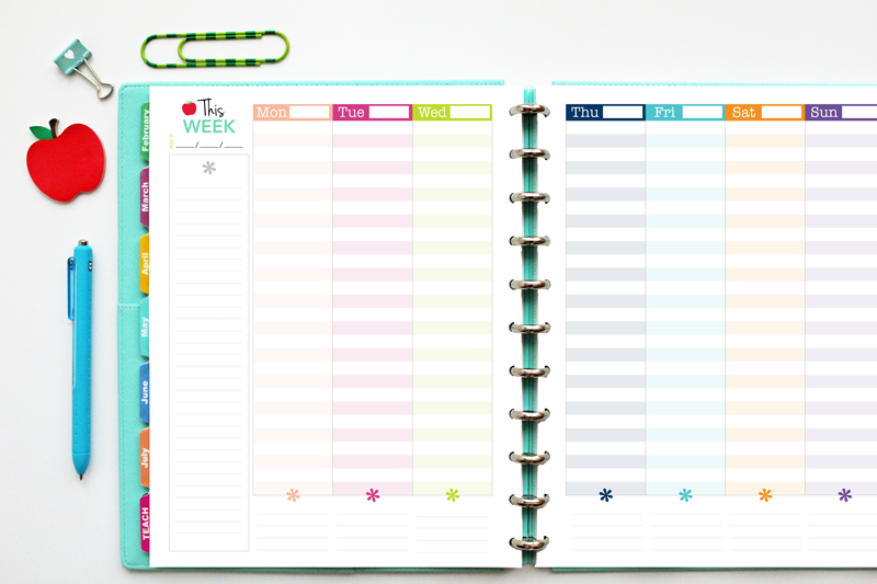 teacher weekly planner