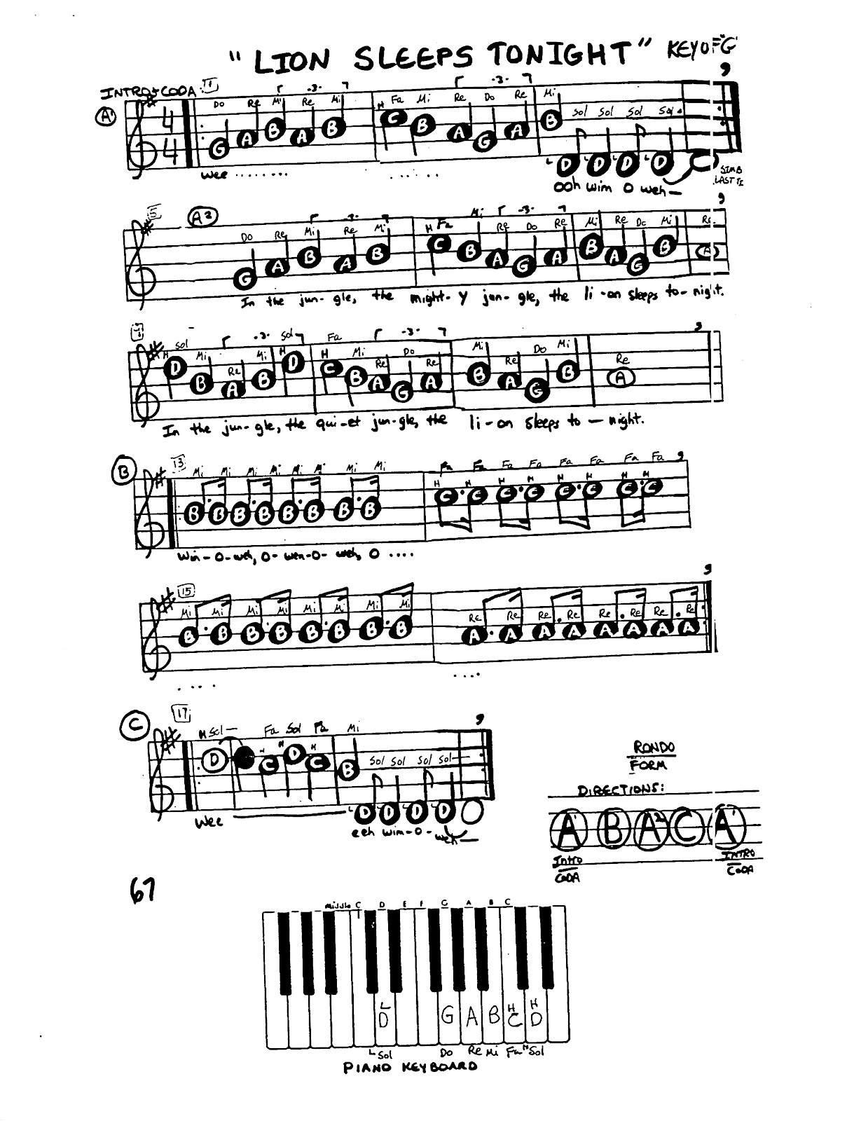 Miss Jacobson's Music RECORDER SONGS MODERN/CLASSICAL