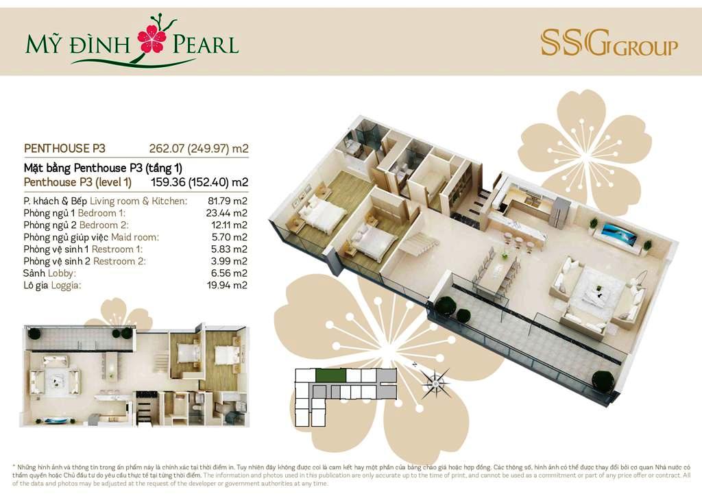 Căn hộ Penthouse 3 Căn hộ Penthouse 3