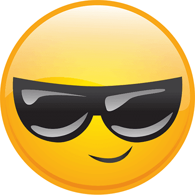 Cool glasses emoji