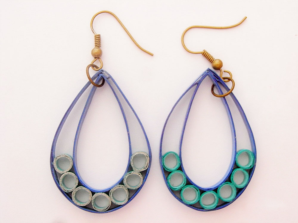 Filigree Delights Teardrop Paper Quilled Earrings