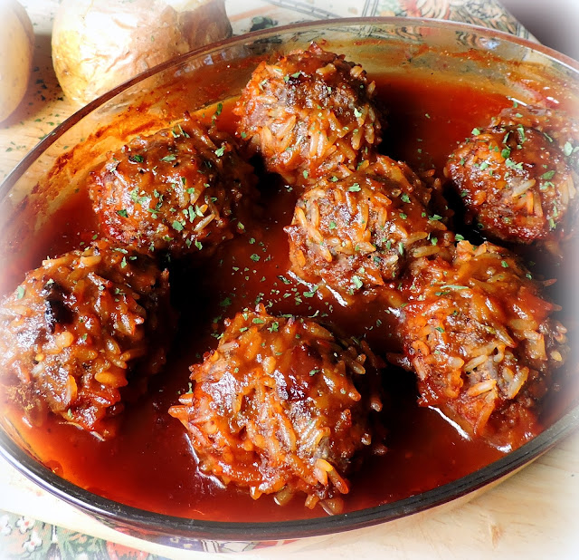 BBQ Porcupine Meatballs