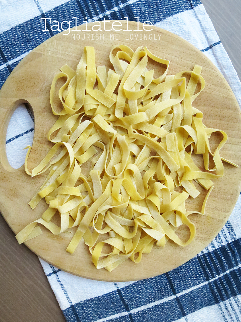 Nourish me lovingly Handmade tagliatelle pasta (V)